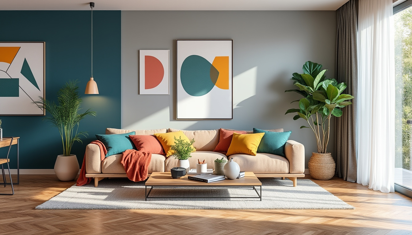 Idées de couleurs et associations pour une décoration intérieure moderne